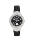 Versus by Versace Women's Vittoria Black Leather Strap Watch 38mm